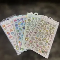 Ｅ　カラフルな立体シールセット（4枚）