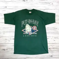 FRUIT OF THE LOOM Tシャツ デカロゴ グリーン M 0145