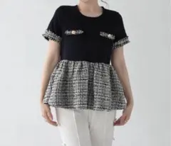 LAYERED PEPURUM TOPS/レイヤードペプラムトップス - メルカリ
