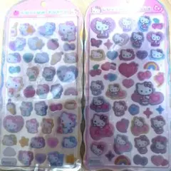 ハローキティ サンリオ コットンパフィ 2シートセット