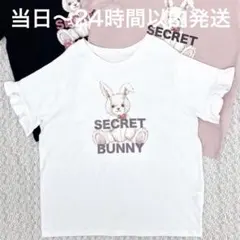 Secret Honey うさぎ プリント ビッグ Tシャツ ホワイト サブカル