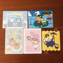 あつまれどうぶつの森　アミーボカードシール　サンリオ