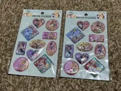 ディズニープリンセス　ウォーターシール　セリア　２シート