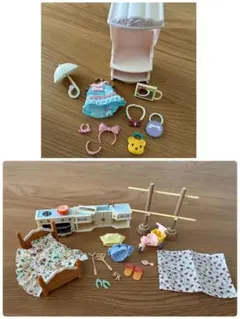 シルバニアファミリー 家具と衣類セット