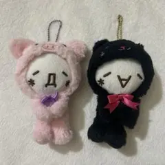 顔文字 ぶた ねこ アニマル 当時物 レア
