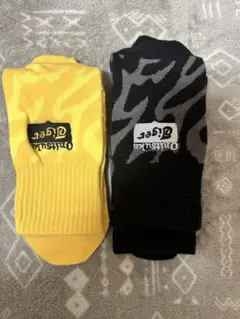 2足 Onitsuka Tiger ソックス 靴下 ゼブラ柄　25-28cm