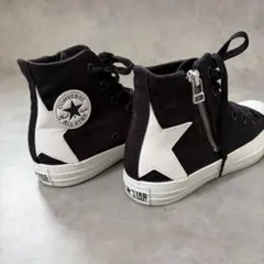 サイドジップ コンバース オールスター ビッグスター BS Z HI 23 黒