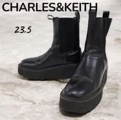 CHARLES&KEITH サイドゴアブーツ 23.5 厚底チェルシーブーツのサムネイル