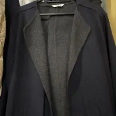 PLST ネイビー ロングコート Sサイズ