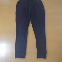 ユニクロ ネイビー ストライプ 長ズボン XL 160cm相当