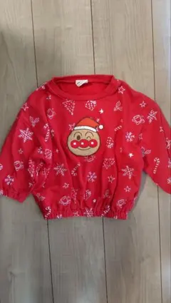 アンパンマン クリスマス トレーナー 赤