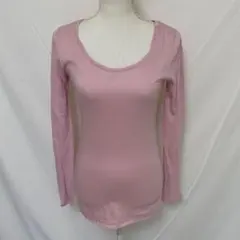 良品✨ローズバッド　ROSEBUD 長袖カットソー　ピンク　 ロンT インナー