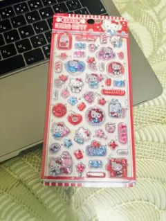 【土日限定価格‼︎ハロキティちゃん　ぷくぷくシール風　立体シール　海外限定　正規品