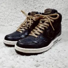 美品24㎝▲Converse コンバース ウェポン スニーカー 黒 金 08年製