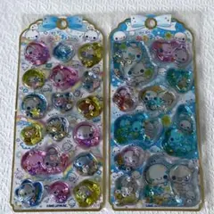 新品・正規品 あわわちゃん ウォーターインシール プチキャラ クローバー 2点