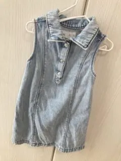 ZARA ノースリーブデニムワンピース