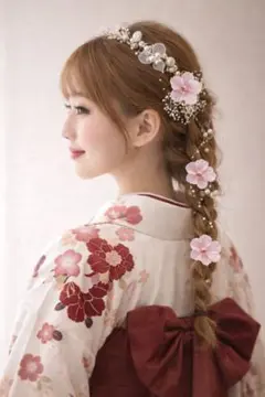 ヘッドドレス ヘアアクセサリー　髪飾り　卒業式 成人式 結婚式 袴 振袖