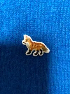 ★良品 人気★メゾンキツネ ウール ニットカーディガン ブルー Mサイズ