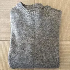 無印良品　洗えるクルーネックセーター