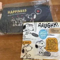 スヌーピー ポーチ、ハンカチ