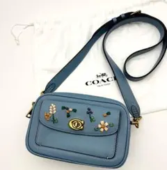 【希少】コーチ　ウィロウ　カメラバッグ　C金具　ターンロック　花柄　最終値下げ
