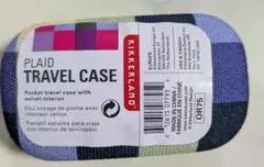 Kikkerland PLAID TRAVEL CASE