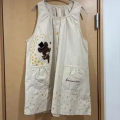 くまのがっこう　エプロン　保育士　幼稚園教諭　大きめサイズ