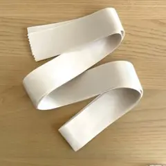 サテンリボン ホワイト 幅広 3m 幅5㎝ モクバ Mokuba
