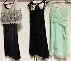 結婚式　発表会　二次会　パーティードレス　3点