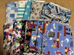 スーパーマリオ　スプラトゥーンなど デザイン生地はぎれセット