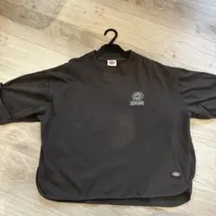 Dickies 半袖 Tシャツ フラワー刺繍 ダークブラウンのサムネイル