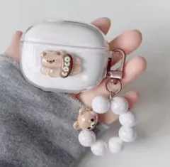 Bose Ultra Open Earbuds クリア ケース 熊ストラップ付き