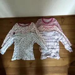 110㎝　女の子向け　肌シャツ　長袖　5点セット　キッズ　まとめ売り