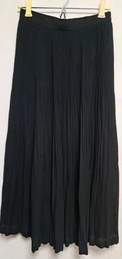 プリーツスカート・黒・春夏秋用