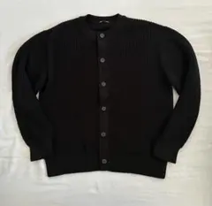 Lサイズ GU リリヤーンクルーネックカーディガン ブラック 目黒蓮着用モデル