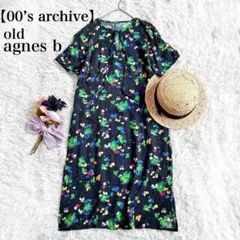 【00‘s archive】アニエスベー　ルーマニア製フラワーワンピース