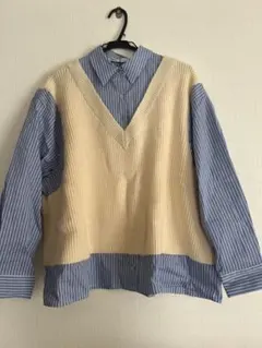 【新品未使用】Zara カットソー　シャツ　ニット　S