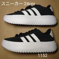 スニーカー 24cm アディダス GLANDCOURT PLATFORM W