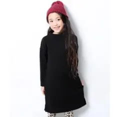 devirock 裏シャギー ハイネックワンピース 150cm 黒　未開封