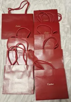 Cartier ショップ袋 9枚セット (小・中）