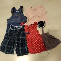 子供服 まとめ売り 5点　ワンピース　サロペット　トップス　女の子　70サイズ