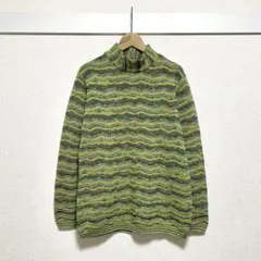 希少イタリア製 MISSONI SPORT ニット 総柄 ウール混 ヴィンテージ