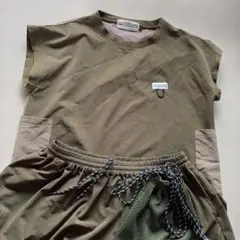 WILDERNESS EXPERIENCE 半袖Tシャツ スカートカーキ F