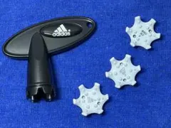 新品未使用【匿名配送】adidas ゴルフ スパイクレンチ と 鋲3個セット