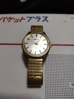 SEIKO スカイライナー　ゴールド　手巻き　21JEWELS　アンティーク時計
