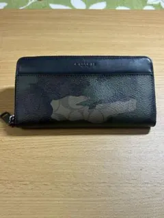 COACH カモフラージュ レザー長財布