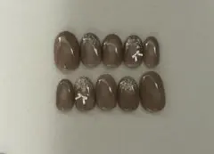 ネイルチップ　ちゅるん　大人かわいい　韓国