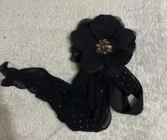 コサージュ 黒