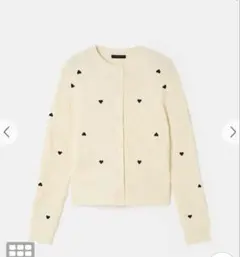 TARA JARMON ハート柄 カーディガン