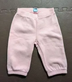 babyGAP　ピンク 裏起毛　パンツ クマ刺繍付き　70